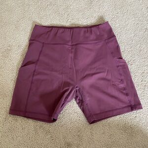 alder apparel mauve bike shorts